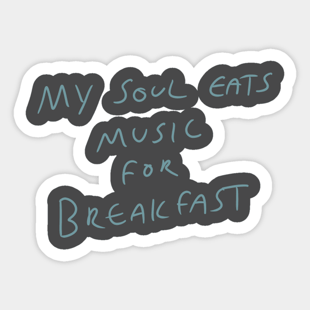 Music motto Sticker by Kakescribble